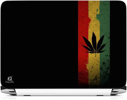 FineArts Leaves Three Strip Vinyl Laptop Skin Compatible for 15.6 inch