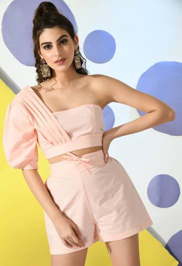 PRETTY LOVING THING Top Regular Shorts Co-ords Set