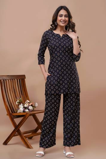 Femary Top Palazzos Co-ords Set