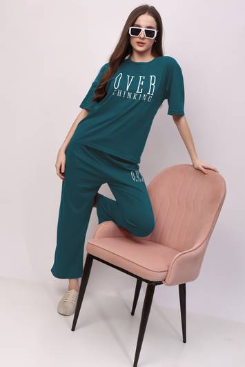 Stem Rope Top Palazzos Co-ords Set