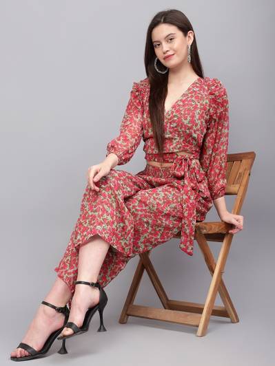 ANVI Be Yourself Top Palazzos Co-ords Set