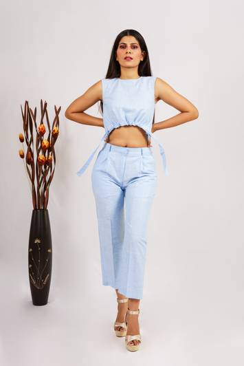 Darjja Top Regular Shorts Western Set