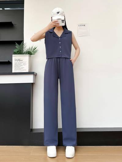 Stem Rope Top Palazzos Co-ords Set