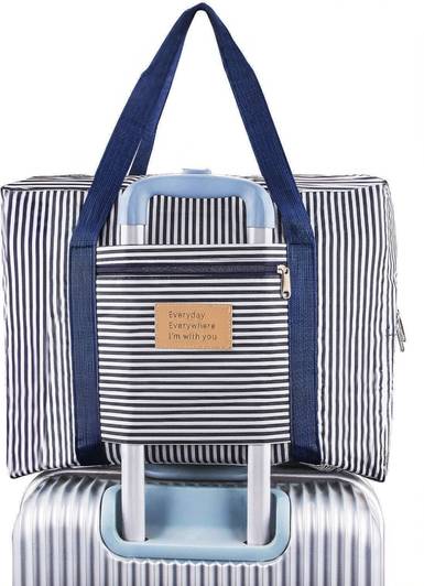 Bloriza Lightweight Foldable Waterproof Shoulder Handbag Clothes Organizer Storage Trolley