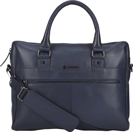 Carlton Urban Single Gusset Laptop Satchel Bag (Blue) Messenger Bag
