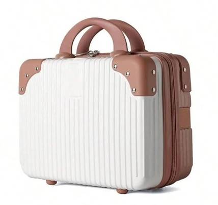 ENNCOZY Portable Makeup Travel Case Hand Luggage Mini ABS Carrying Suitcase Waterproof Multipurpose Bag