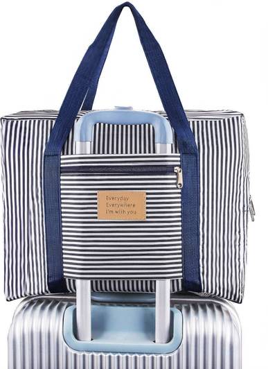 Bloriza Lightweight Foldable Waterproof Shoulder Handbag Clothes Organizer Storage Trolley