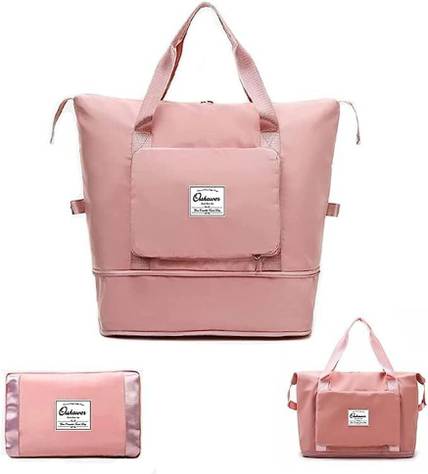 Raahi Enterprise Foldable Travel Duffle Bags (Pink) Waterproof Multipurpose Bag