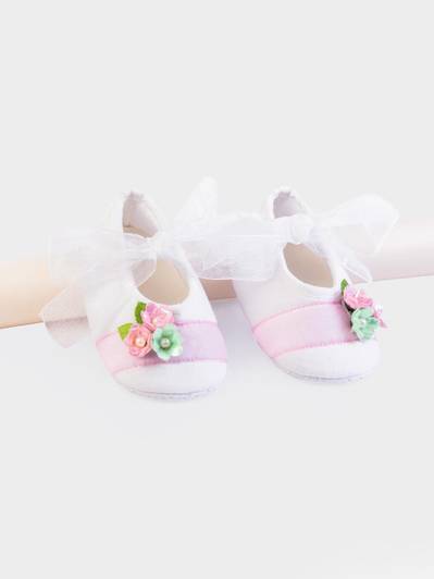 Daizy light weight booties with style for little feets white booties/shoes-12 Booties