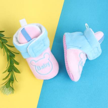 Dashny Baby Boys & Girls 0 to 12 Months Skin Friendly Comfortable & Breathable Booties