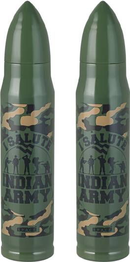 ABD Bullet 900ML Pack of 2 Olive Green water bottle 900 ml Plastic Bottle