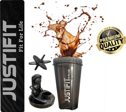 JUSTIFIT Shaker Bottle with Whisk Ball | Gym 700 ml Shaker 700 ml Plastic Shaker