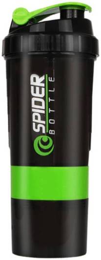 UDAK GOOD QUALITY 500 Ml GREEN SPIDER PROTEIN SHAKER BOTTLE / GYM BOTTLE 500 ml Plastic Shaker
