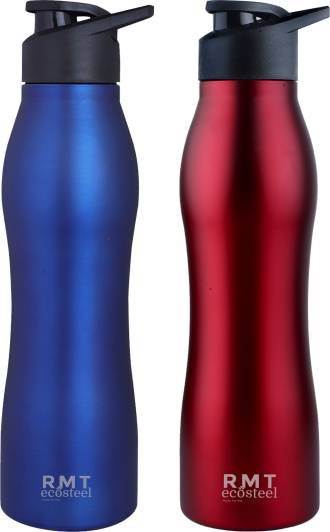 Rmt Ecosteel Stainless Steel Combo Water Bottle for college/Fridge/Sports/Gym/Office Leakfree 1000 ml Bottle