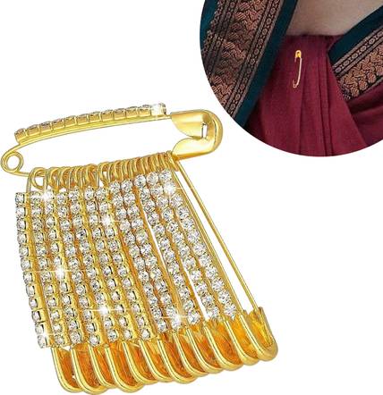 VAMA Brooches Saree Sari safety pin Brooch