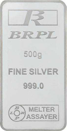 Bangalore Refinery Brpl 500 Gram Silver Bar S 999 500 g Silver Bar