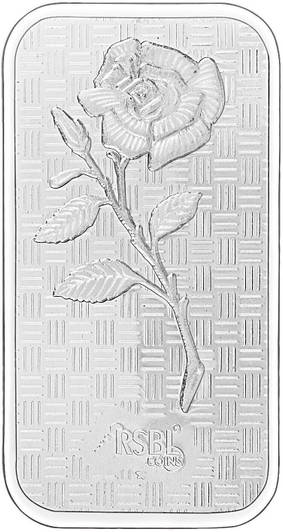 RSBL Precious Certified Classy Rose Design S 999 100 g Silver Bar