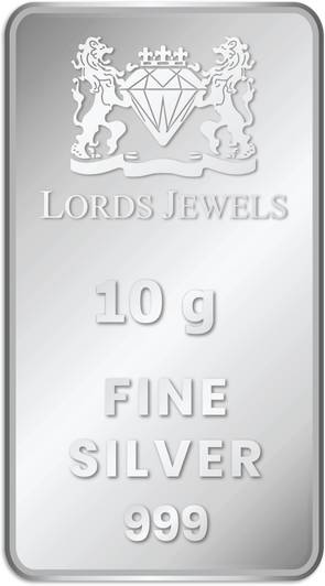 LORDS JEWELS Banyan Tree BIS Hallmarked & Approved Purity - Save For The Future S 999 10 g Silver Bar