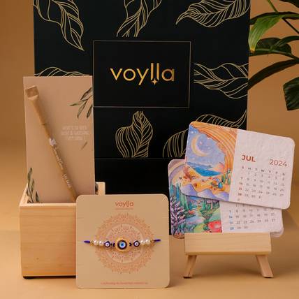 Voylla Sustainable Rakhi Gift Hamper For Brother Assorted Gift Box