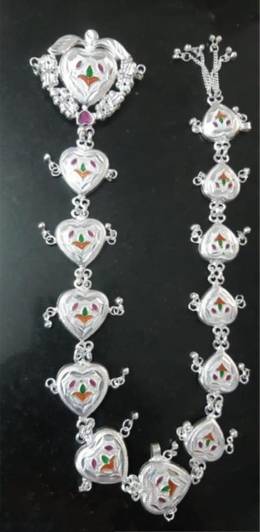 Culture Creation Imitation Chotla Pati SATRANGI DESIGNER RAJPUTI MATHA SHEES PHOOL DAMNI With Pin Hair Accessory Set