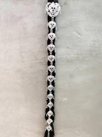 Culture Creation Imitation Chotla Pati SATRANGI DESIGNER RAJPUTI MATHA PATI SHEES PHOOL SHEESH PATI DAMNI Hair Accessory Set