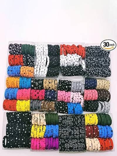 ZESCA STYLO Printed Soft pony tail Rubber Band