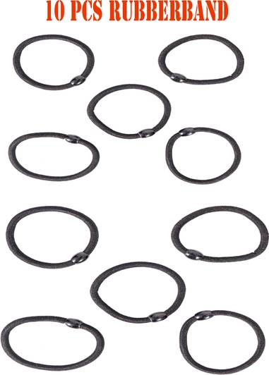 NAVMAV Ponytail Holder Head Band Rubber Band HairBand Elastic Stretchy Hair Ties 10pcs Rubber Band