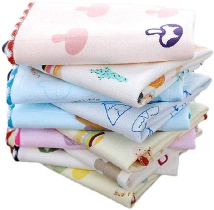 Liyana Collection Cotton Handkerchief/Rumal/Face Towel for Women's - Set of 6 (10" x 10") ["Multicolor"] Handkerchief