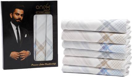 one8 H1029-TPWB-6 ["White"] Handkerchief