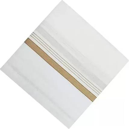 WCSE 100% cotton with full length white pack of 1 ["White"] Handkerchief