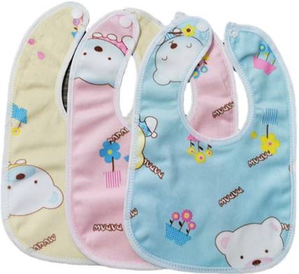 QBLYN 3Pcs Baby Bandana Dribble Bibs ["Multicolor"] Handkerchief