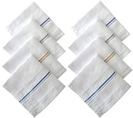 magenta MANS PURE COTTON HANDKERCHIEFS ["White"] Handkerchief
