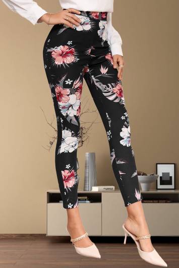 DE TRENDZ Multicolor Jegging