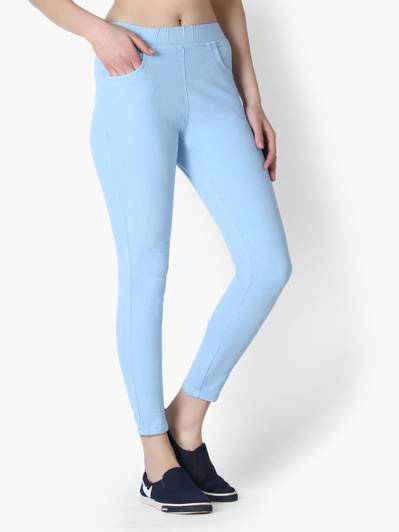 3BUTTERFLIES Light Blue Jegging