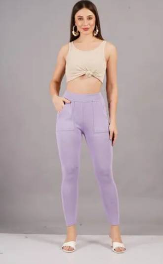 zmz Purple, Beige Jegging