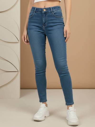 PYNK Dark Blue Jegging