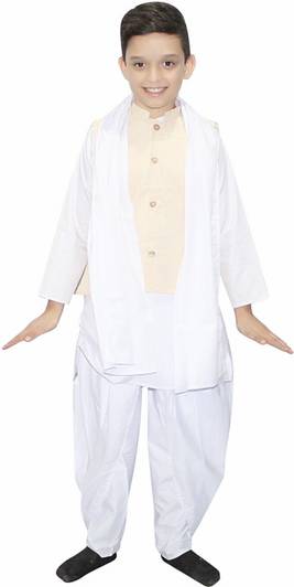 KAKU FANCY DRESSES Sardar Vallabh Bhai Patel Costume For Boys, Republic/Independence Day, 7-8 Yrs Kids Costume Wear