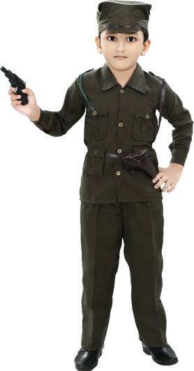 Chandrika Military Kids Costume Wear
