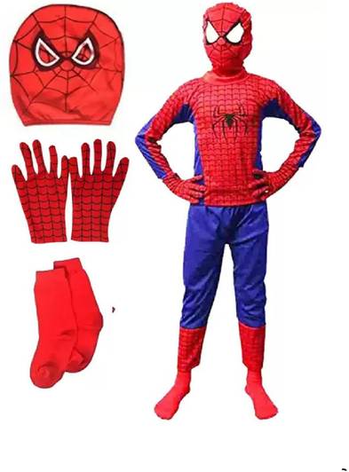 Fancy Steps Spiderman Kids Costume Wear