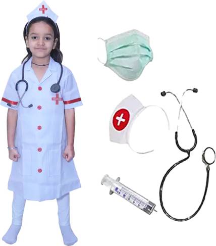 Fancy Steps Nurse Kids Costume Wear