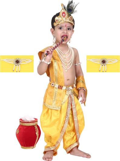 Raj Costumes Baby Boys Festive & Party Angarkha, Dhoti & Dupatta Set