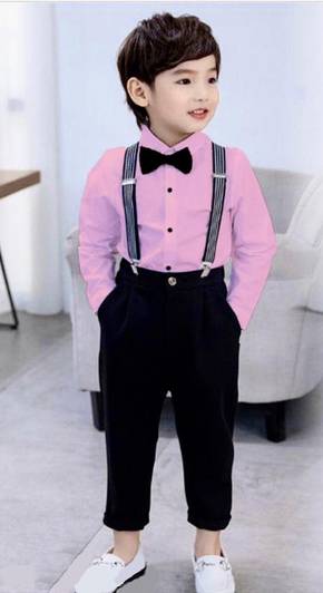 ULTRINA Boys Party(Festive) Shirt Pant, Suspenders, Bow Tie