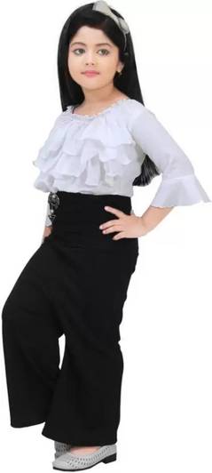 Larmika Girls Barbie Party(Festive) Top Pant