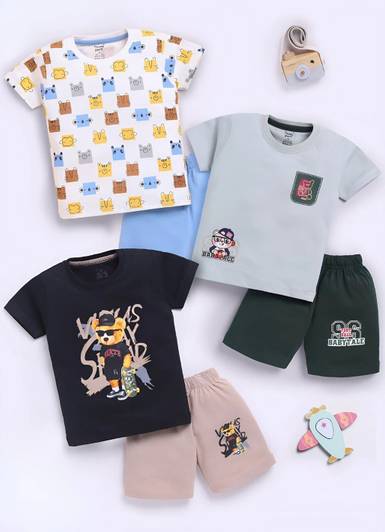 Blushh Berry Boys Casual T-shirt Shorts