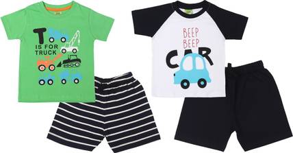 ShaishavWears Baby Boys Casual T-shirt Shorts