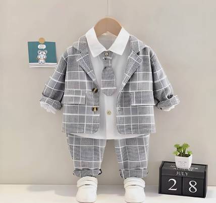 Foursix Baby Boys Party(Festive) Jacket Pant