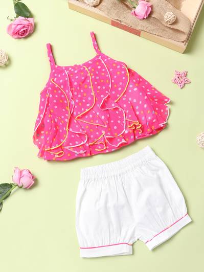 NautiNati Baby Girls Casual Top Shorts