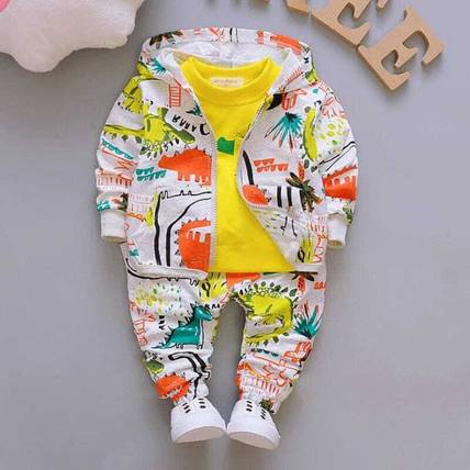 ZAFROONKIDZE Baby Boys & Baby Girls Dinosaur Party(Festive) Jacket Track Pants