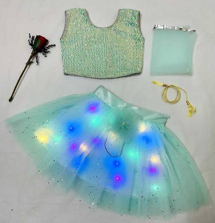 AsSahanaraDresses Baby Girls Party(Festive) Choli Skirt