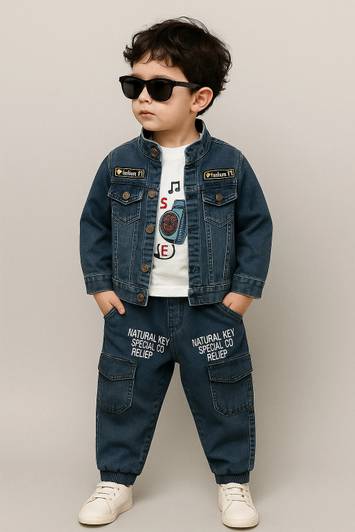JILANI TRADERS Boys Casual Jacket Jeans